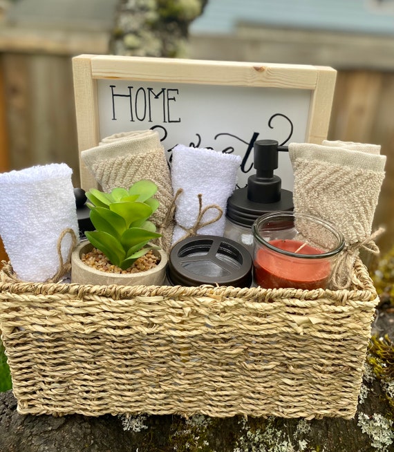 Bathroom Themed House Warming Gift Basket Bathroom Themed Etsy