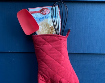 Oven Mitt Stocking Baking Themed Gift