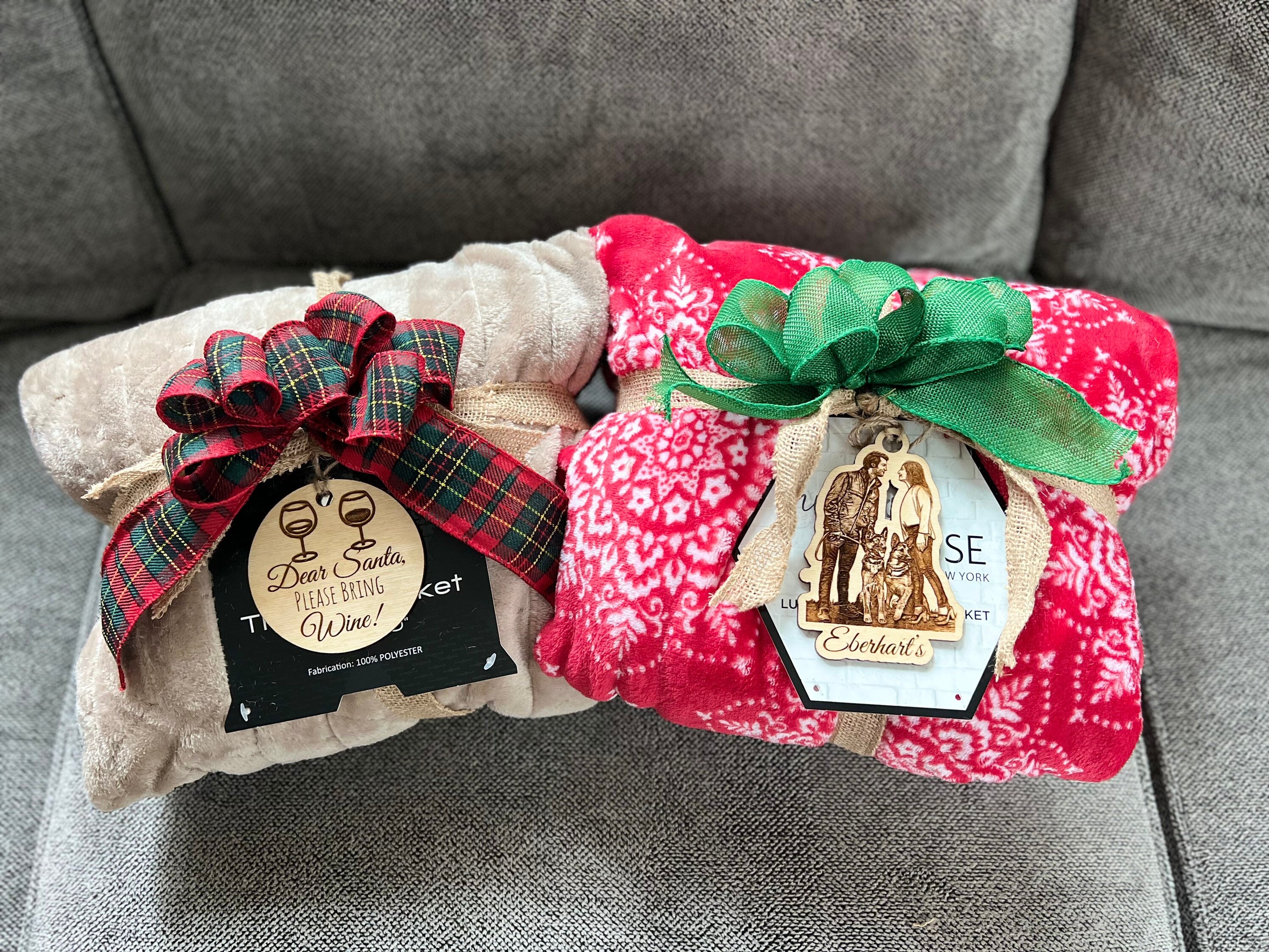 Cozy Home Blanket With Custom Tag Gift Set - Etsy Canada