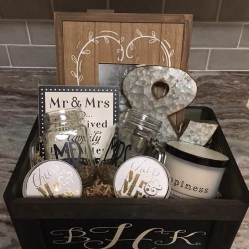 Mr & Mr Newly Wed Gift Basket Etsy