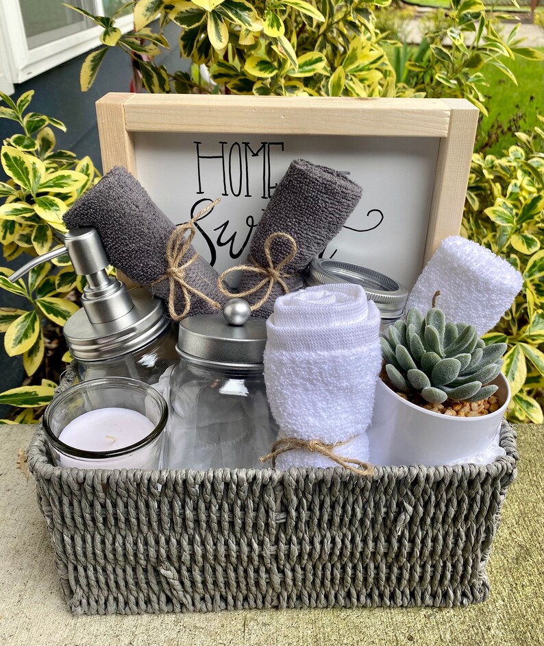 Bathroom Themed House Warming Gift Basket bathroom Themed Etsy
