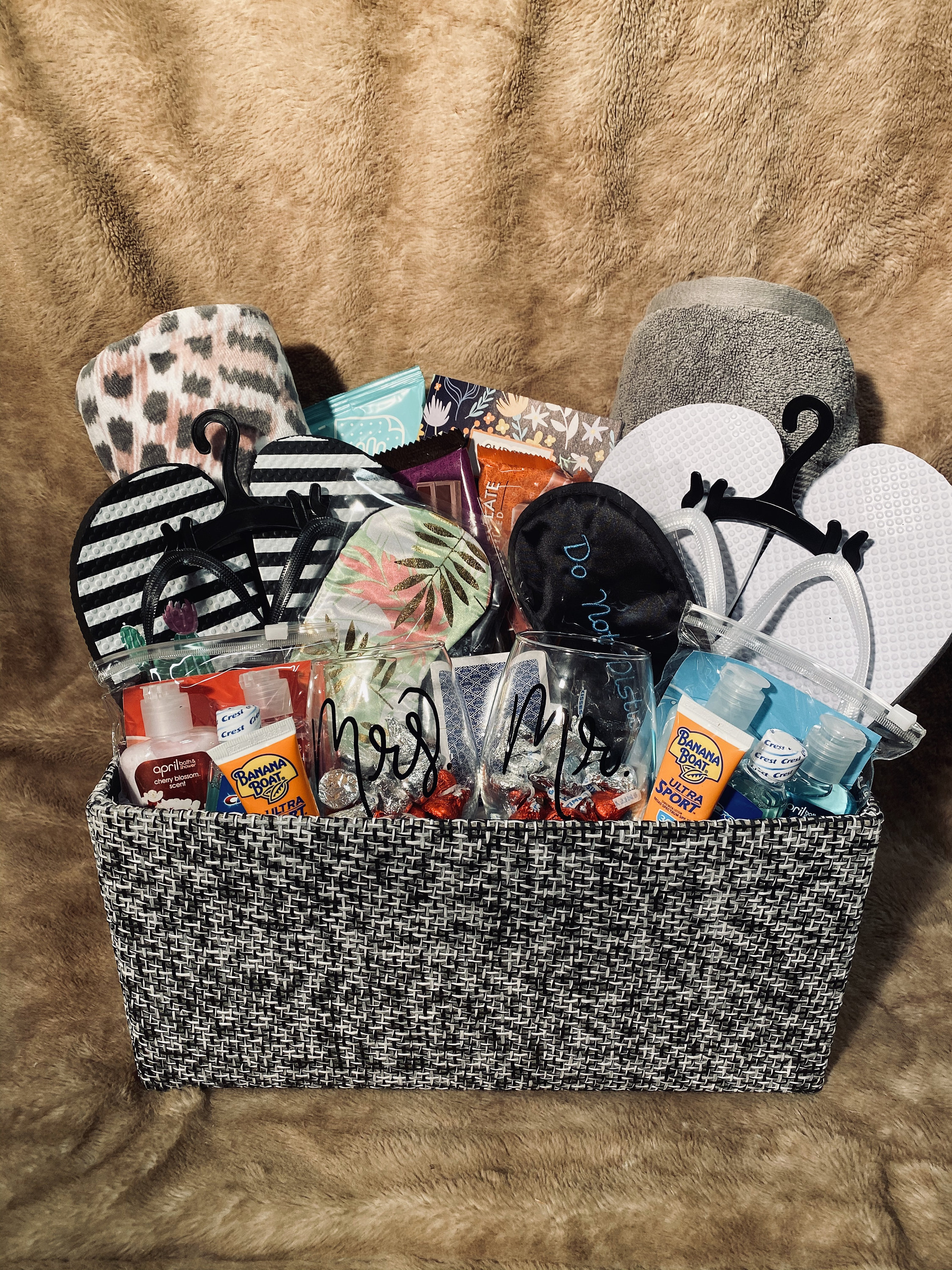 His and Hers Honeymoon Gift Basket Newly Weds Honeymoon 