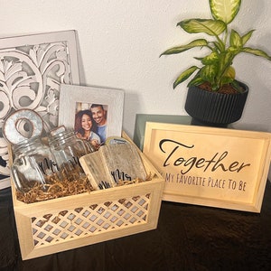 Mrs & Mrs - Wedding Gift Basket- newly weds gift set wedding surprises