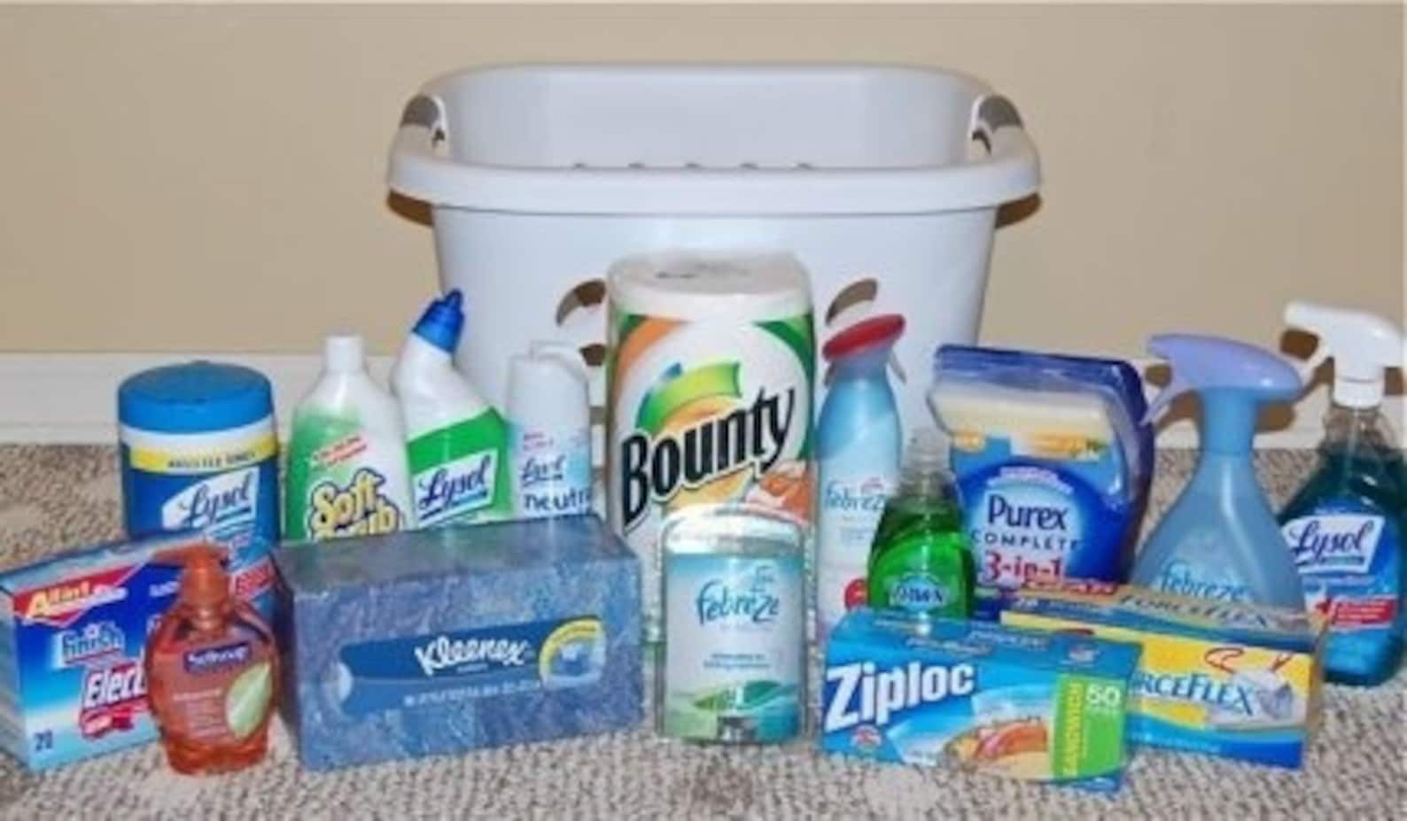 Cleaning Supply House Warming Gift Basket Survival Kit New Etsy
