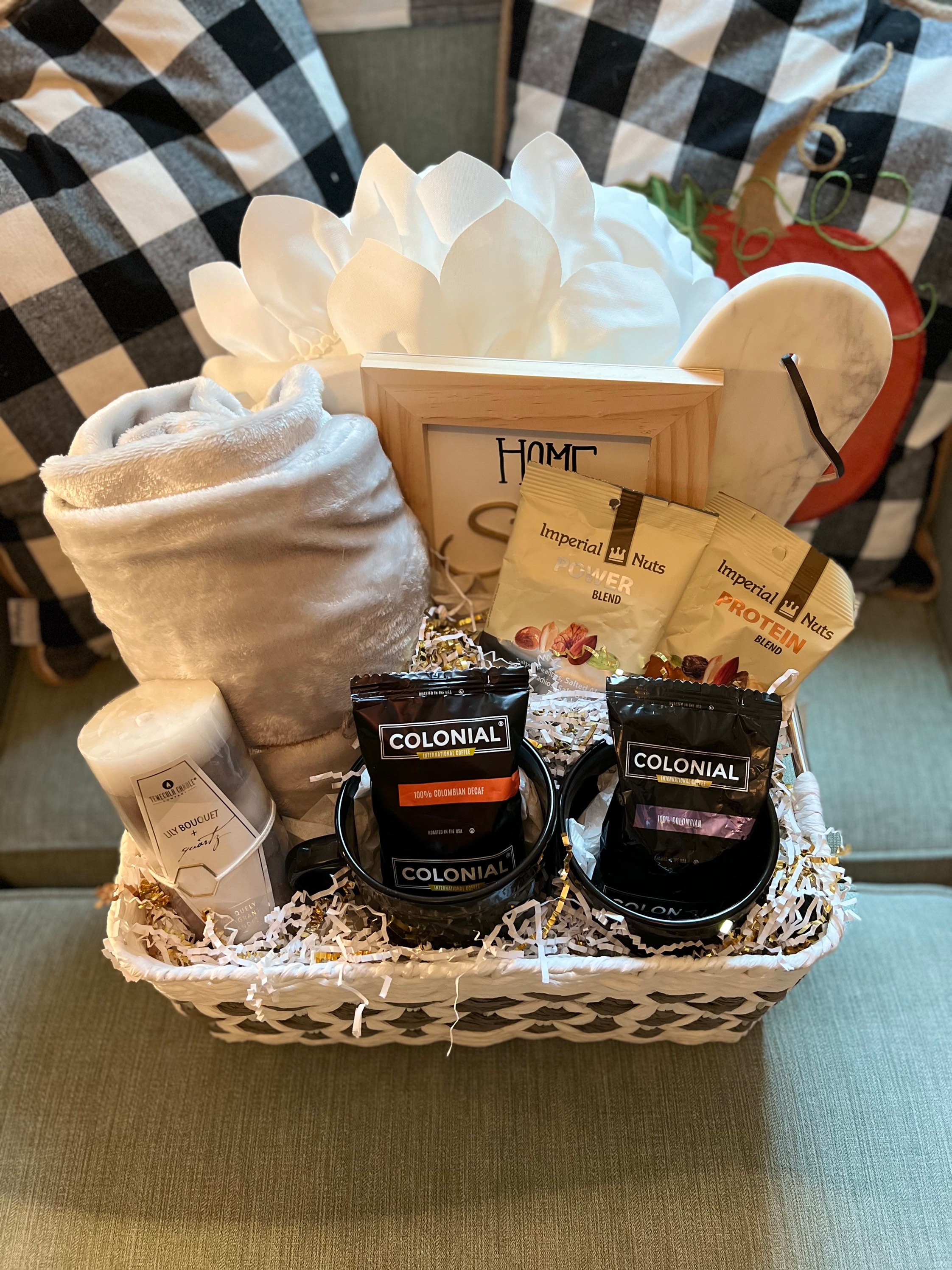 Comfy & Coffee Gift Basket - Etsy