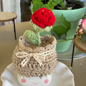 Marshmallow mugs cap rose pot, mug not included