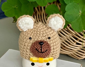 Sombrero de oso con forma de taza de malvavisco (taza no incluida)
