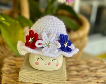 Marshmallow Mug Hat patriotic (mug not included )
