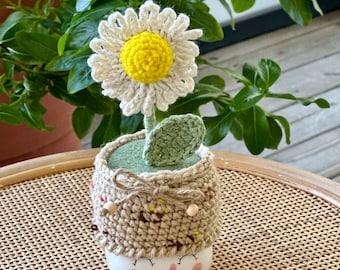 caneca de marshmallow chapéu margarida branca