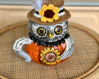 Johanna Parker Owl Mug Hat ( mug not included)