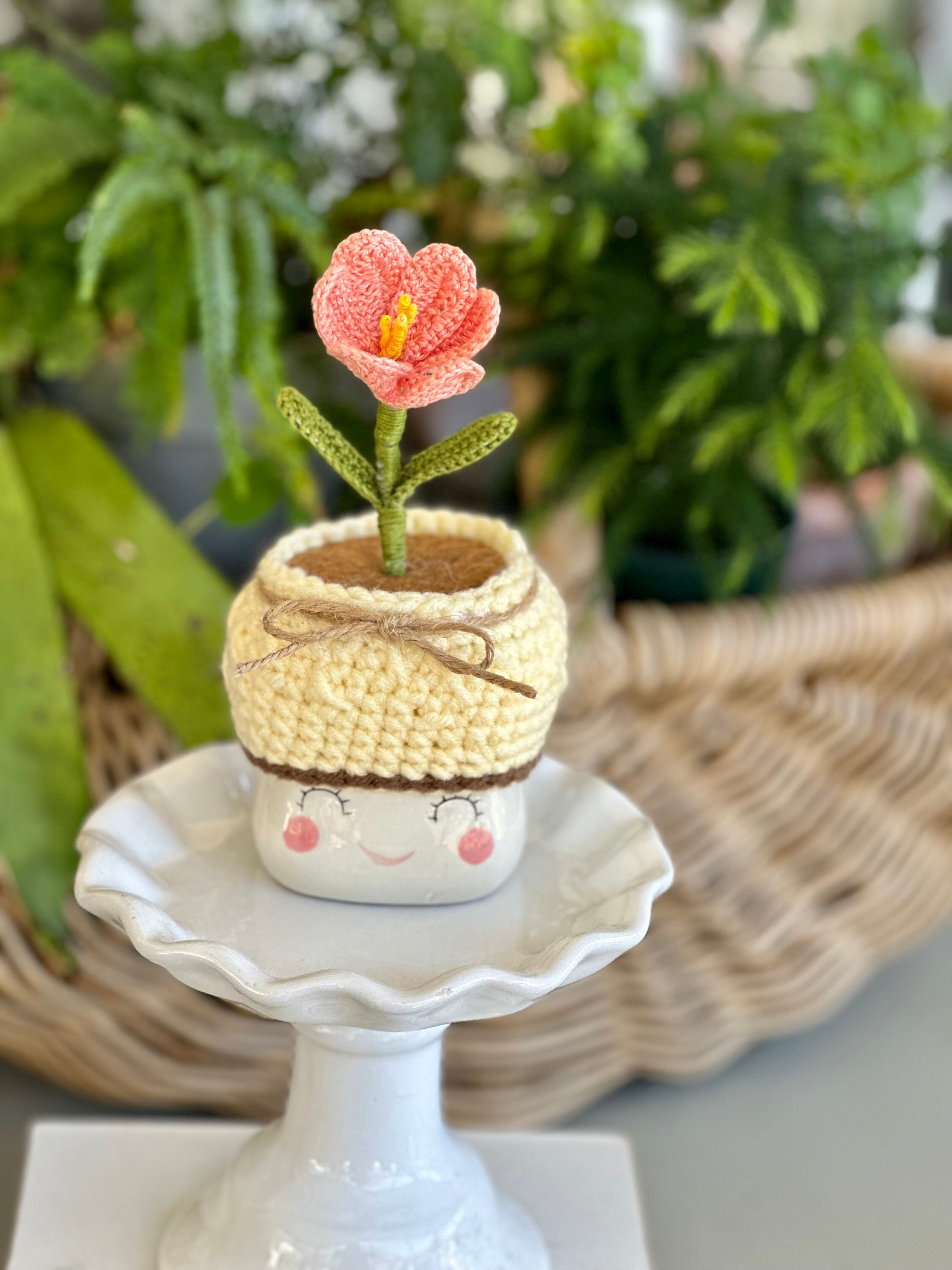 Caneca de marshmallow chapéu flor de açafrão (caneca não incluída)
