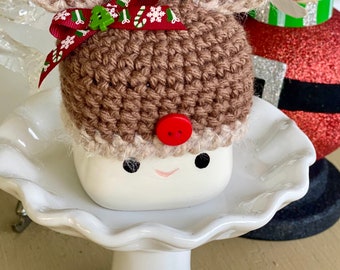 Marshmallow Tassen Hut Weihnachten Reh