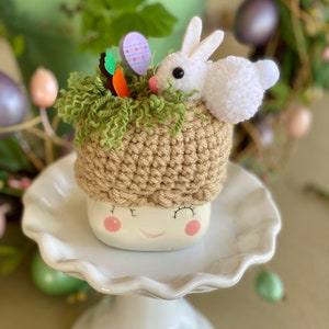 Marshmallow Becher Hut Hase im Garten (Becher nicht enthalten)