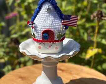 Chapéu de caneca de marshmallow patriótico (caneca não incluída)