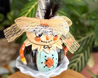 Johanna Parker mug topper—transform your mug into a seasonal decor item (mug not included).