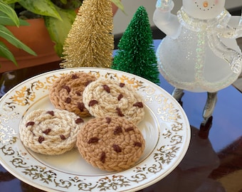 Weihnachtsset mit 4 Schokoladenkeksen für Santa