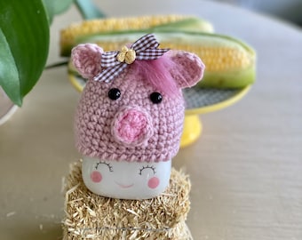 Sombrero de cerdo con forma de taza de malvavisco