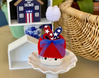 Caneca de marshmallow, chapéu tulipa, patriótica (caneca não incluída)