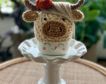 Berg Kuh Kürbis Marshmallow Becher Hut