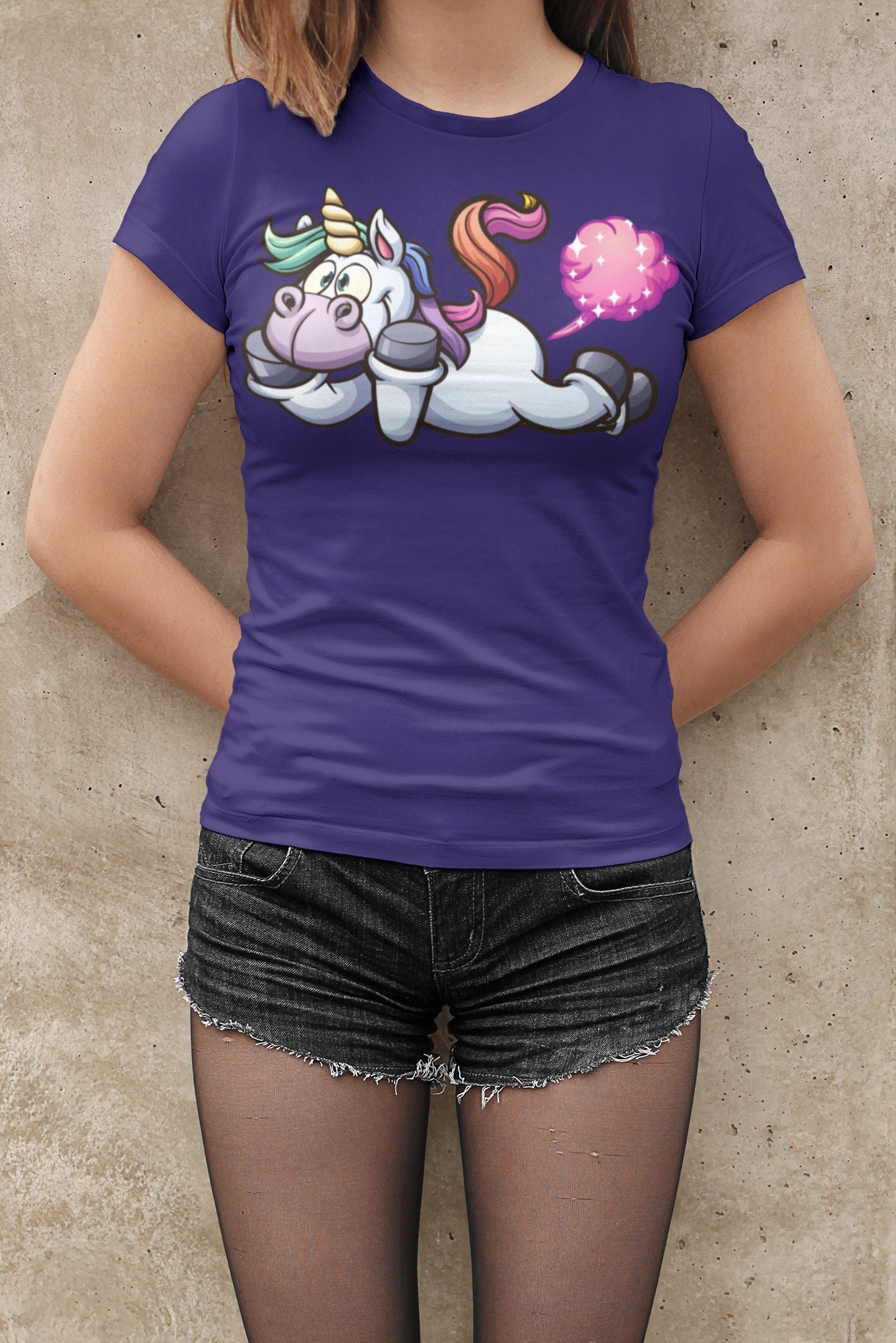Unicorn Glitter Gas Fart Funny T Shirt 