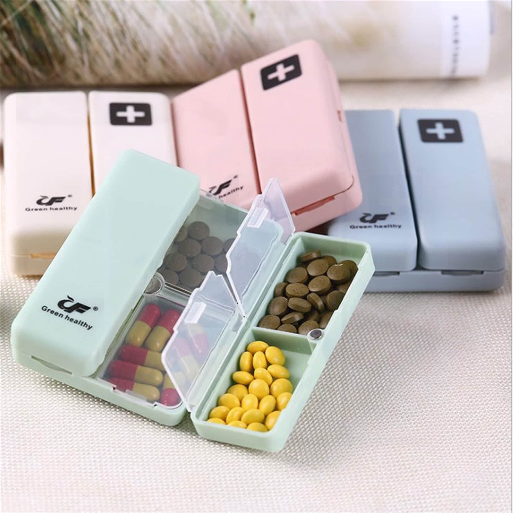 Folding Lattice Pill Box 7 Days Pill Box Portable Pill Box Etsy