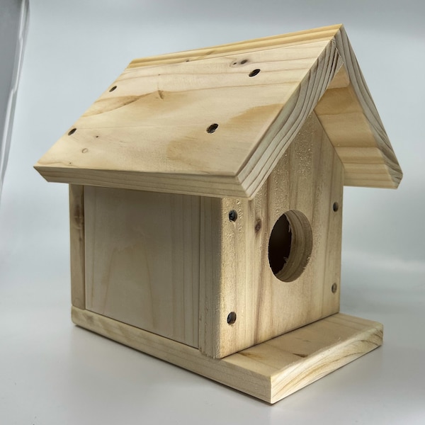 DIY Birdhouse Kit - Cedar wood, Interactive DIY Kit For Kids, Craft Kit With Instructions, Birdhouse Building Kit For Children