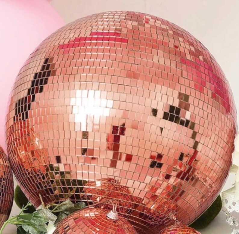 6 Disco Ball/ Mirror Ball Hanging Planter Made of Styrofoam Etsy