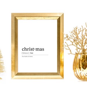 Christmas, Definition Wall Art