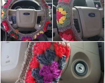 Grammy Square car steering wheel cover PATTERN ONLY