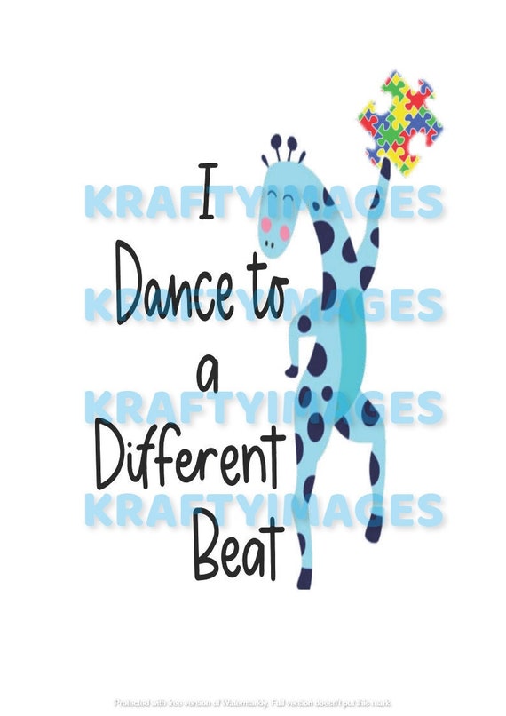 I Dance a Different Beat/giraffe/puzzle - Etsy