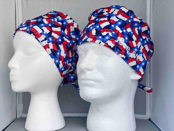 Embroidered Scrub Cap for Women 