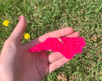 NC Car Freshie, Hot Pink NC Car Freshie, North Carolina Car Freshie, Cute Car Freshies, Pretty North Carolina Car Freshie, Car Freshies