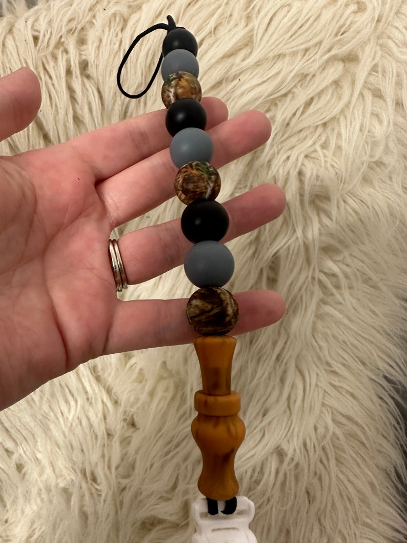 Duck Call Pacifier Clip, Duck Call Paci Clip, Paci Clip for Little