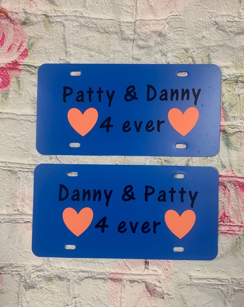 Sturdy Plastic License Plates Personalized Plastic License Etsy