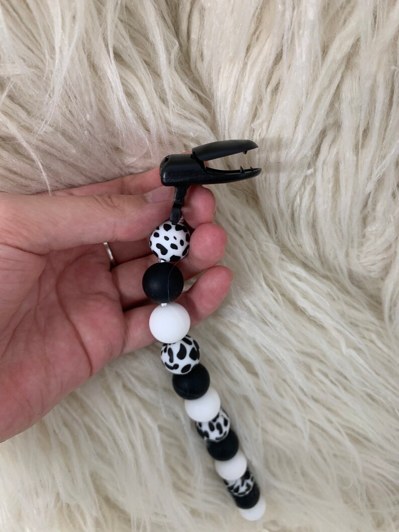 Custom Cow Print Pacifier Clip Cute Cow Print Pacifier Clip - Etsy