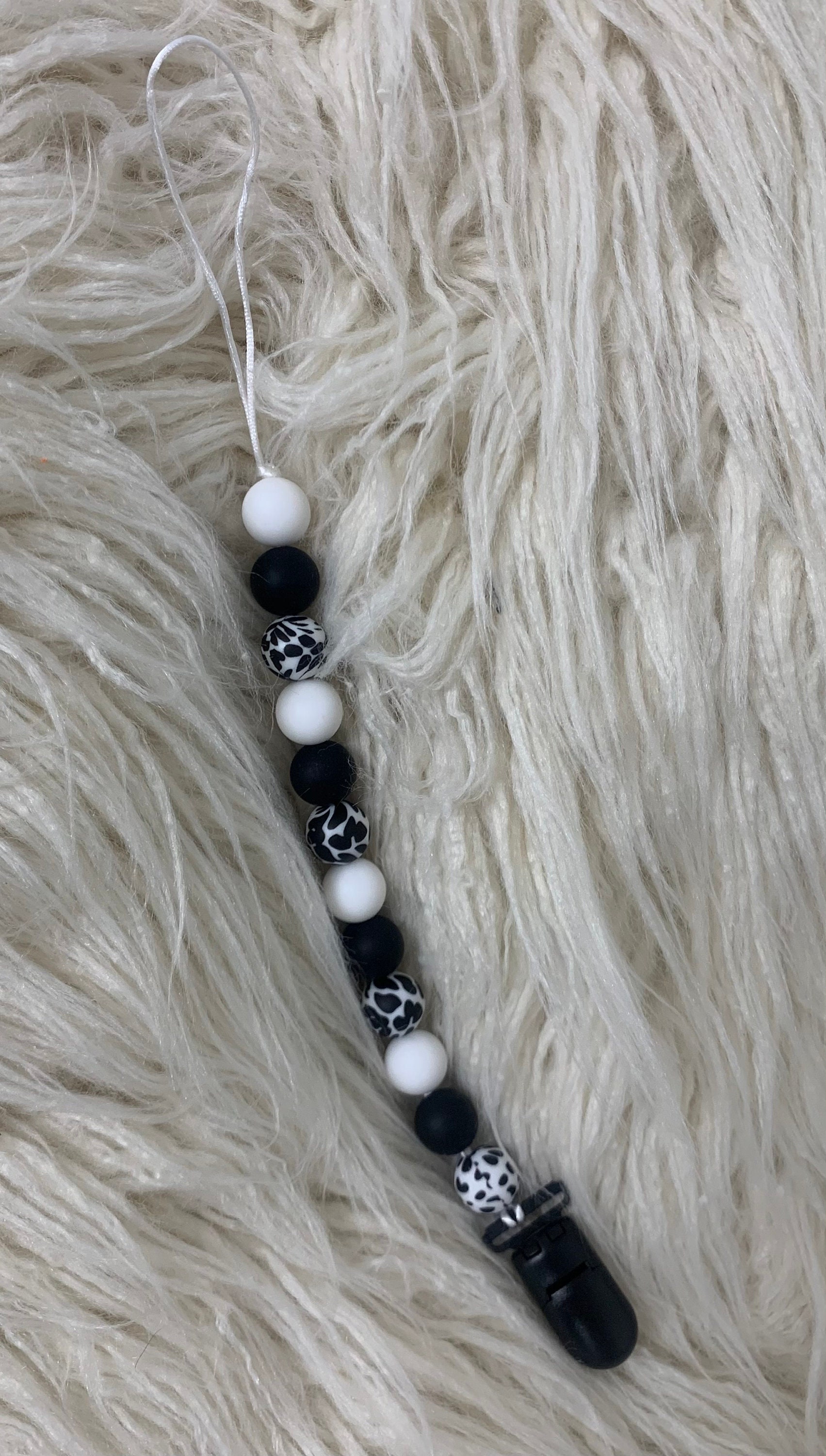 Custom Cow Print Pacifier Clip Cute Cow Print Pacifier Clip - Etsy