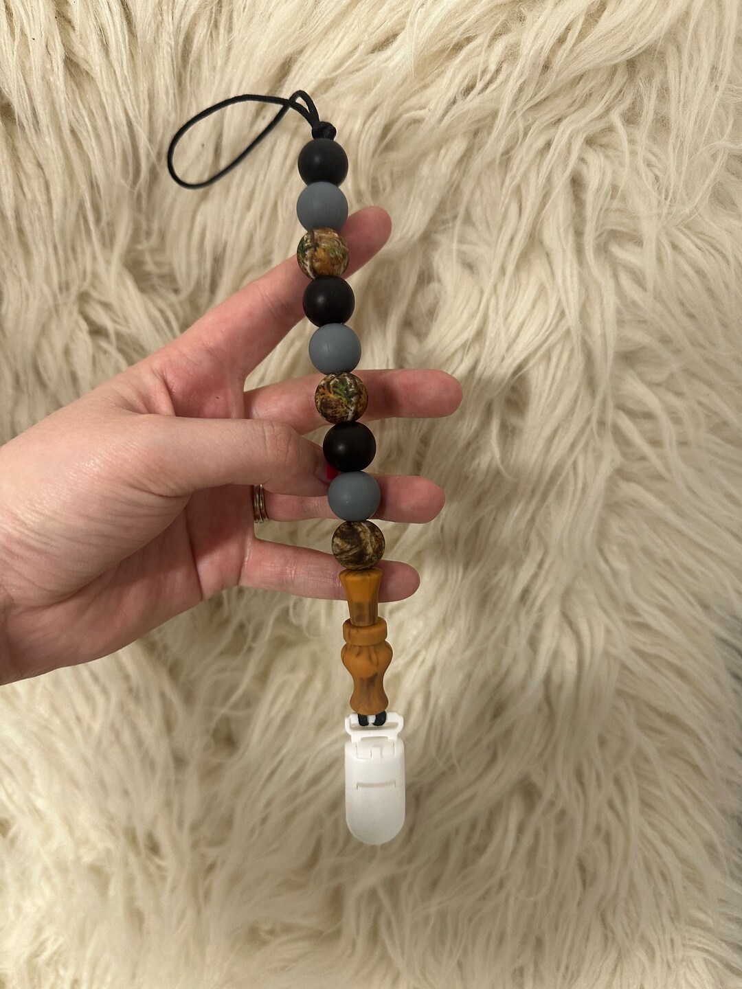 Duck Call Pacifier Clip, Duck Call Paci Clip, Paci Clip for Little