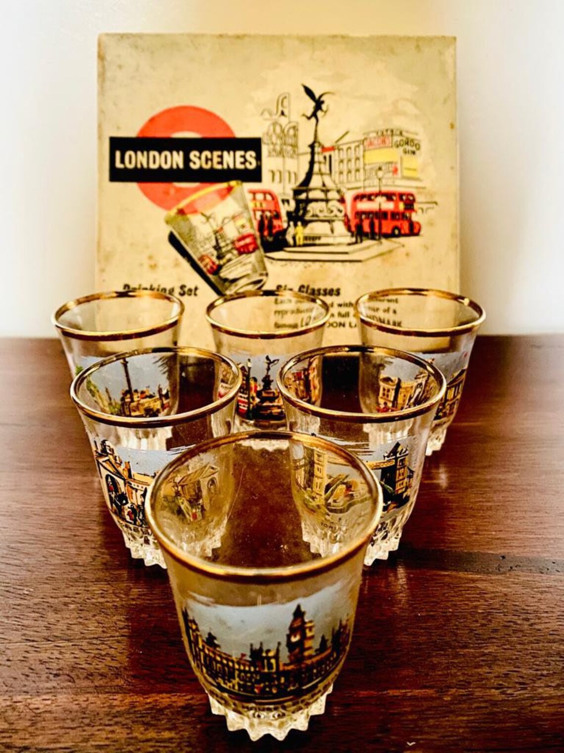 London Scenes Shot Glasses Etsy