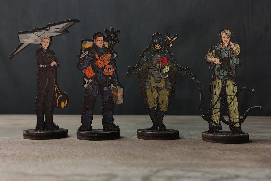 Death Stranding Inspired Wooden Figure Standee Sam, Higgs, Cliff ...