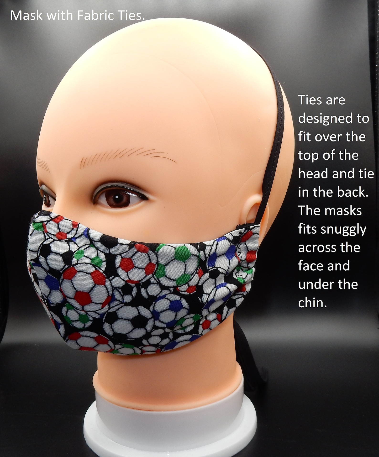 Soccer Player HEPA Filter Face Mask Washable Cotton Blend Etsy