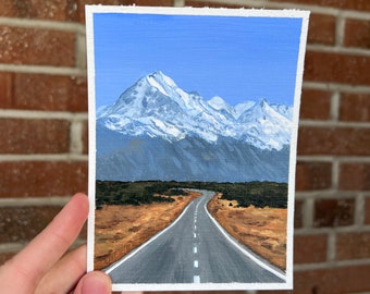 Road to Mt Cook | Original acrylic painting