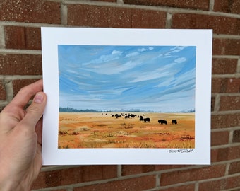 Art Print: Yellowstone Bison | 8x10 art print