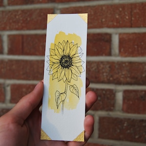 Color block watercolor | Original hand painted bookmark