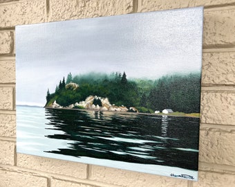 Whidbey Waters | Original oil painting on 12x16 canvas