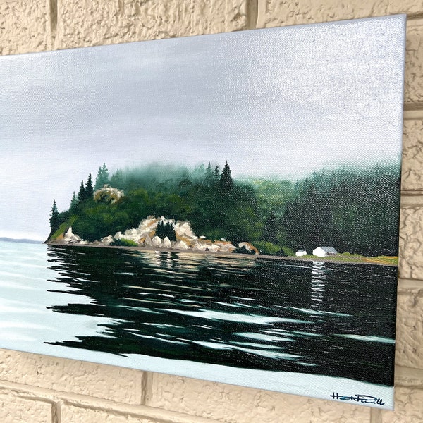 Whidbey Waters | Original oil painting on 12x16 canvas