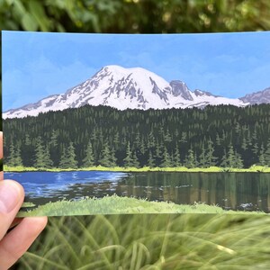 Carte postale d’art : Lac Rainier Reflection
