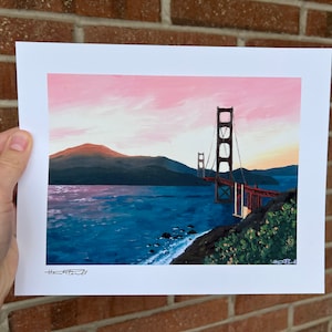 Art Print: Golden Gate Bridge Sunset | LIMITED EDITION Fine art print