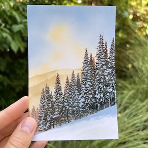 Cartão Postal Artístico: Luz Solar Alpina