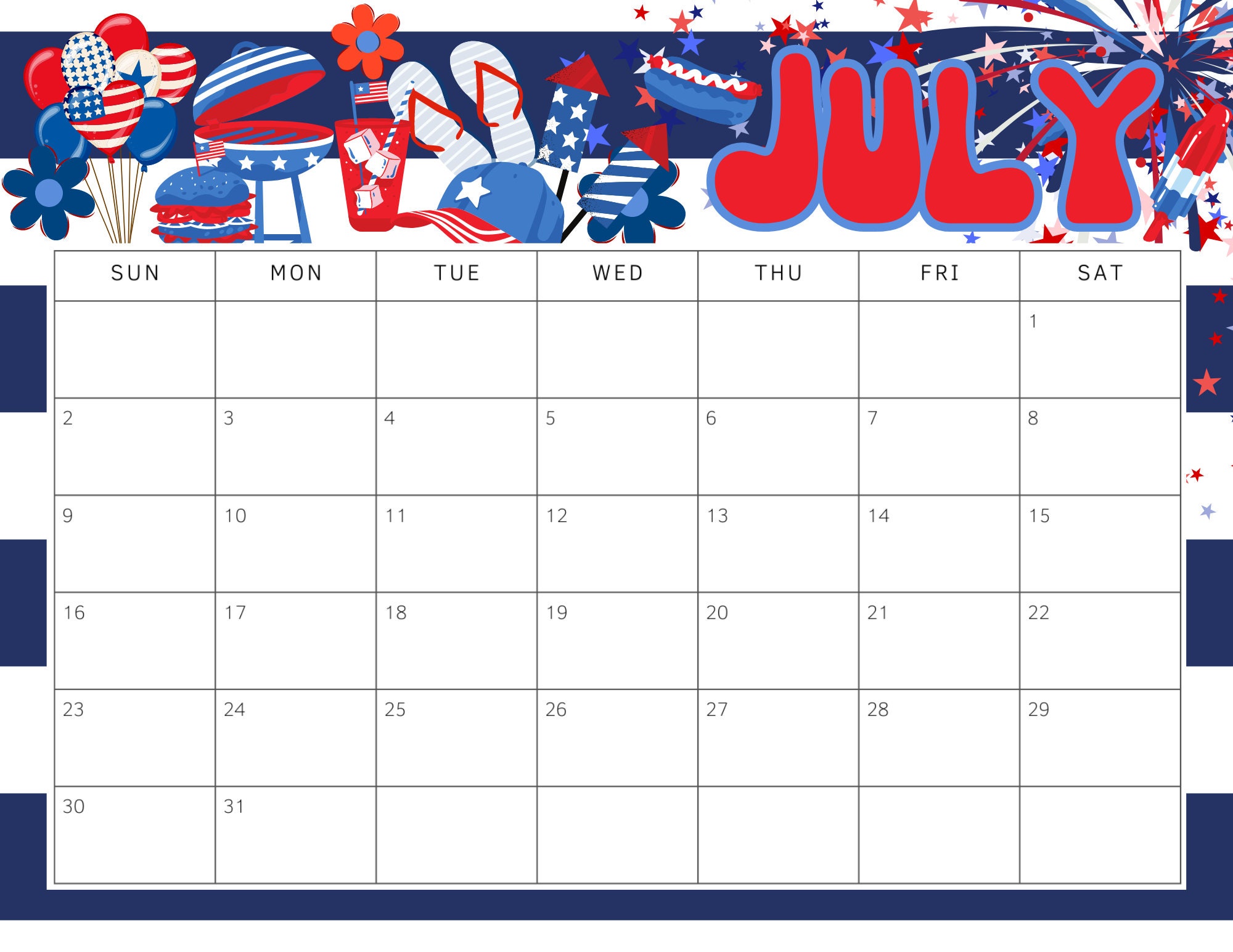 printable-july-2023-calendar-retro-4th-of-july-calendar-independence-day-planner-red-white-and-blue-printable-calendar-digital-planner-etsy