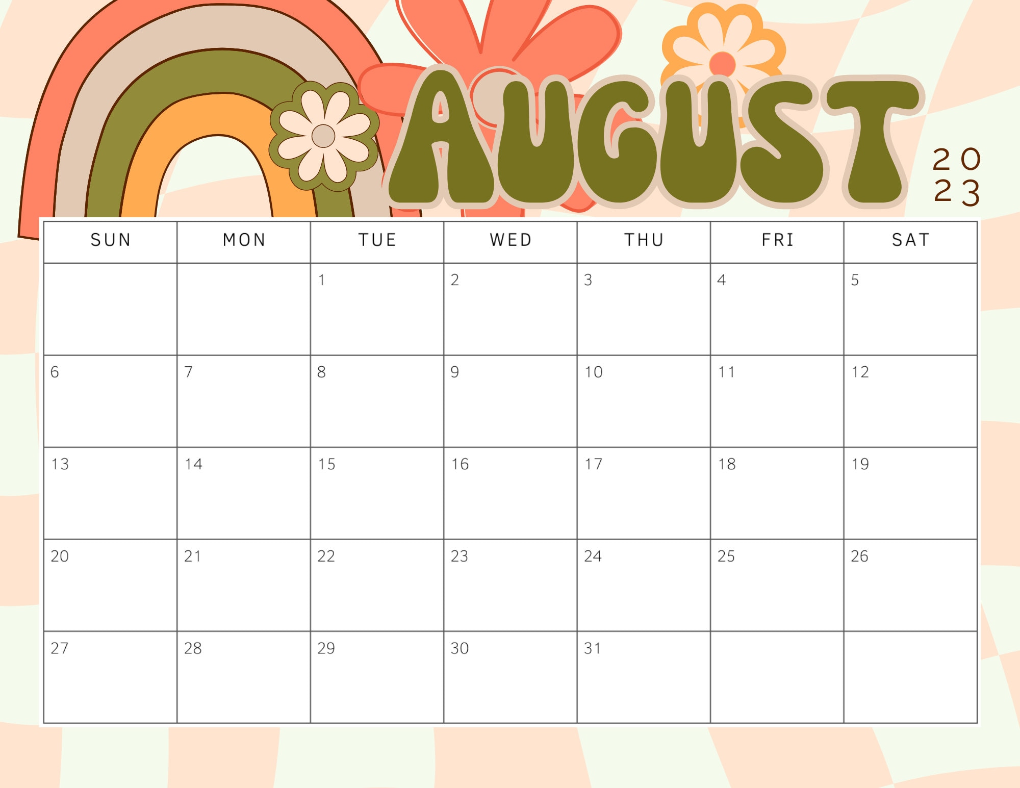 August Whiteboard Calendar Ideas